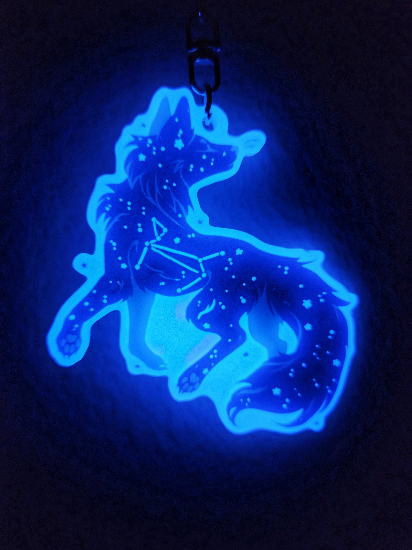 Lupus Glow in the Dark Charm - Constellation Guardians