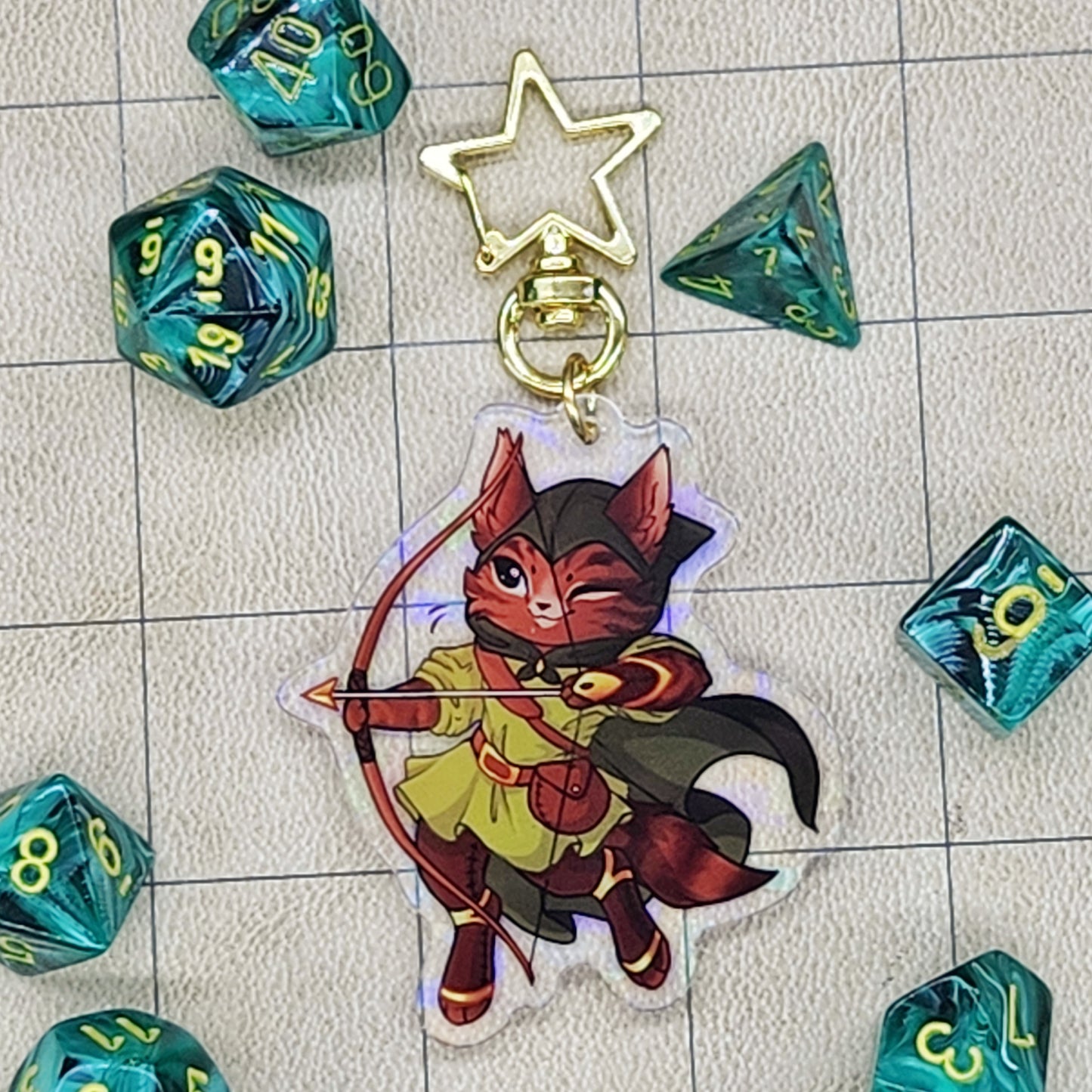 Ranger Acrylic Charm - Whiskers & Watchtowers