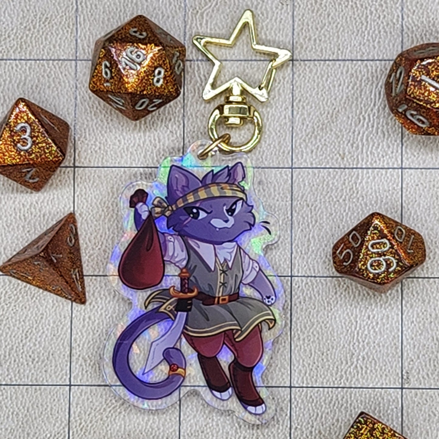 Rogue Acrylic Charm - Whiskers & Watchtowers