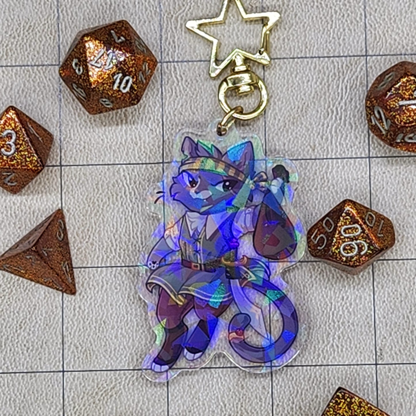 Rogue Acrylic Charm - Whiskers & Watchtowers