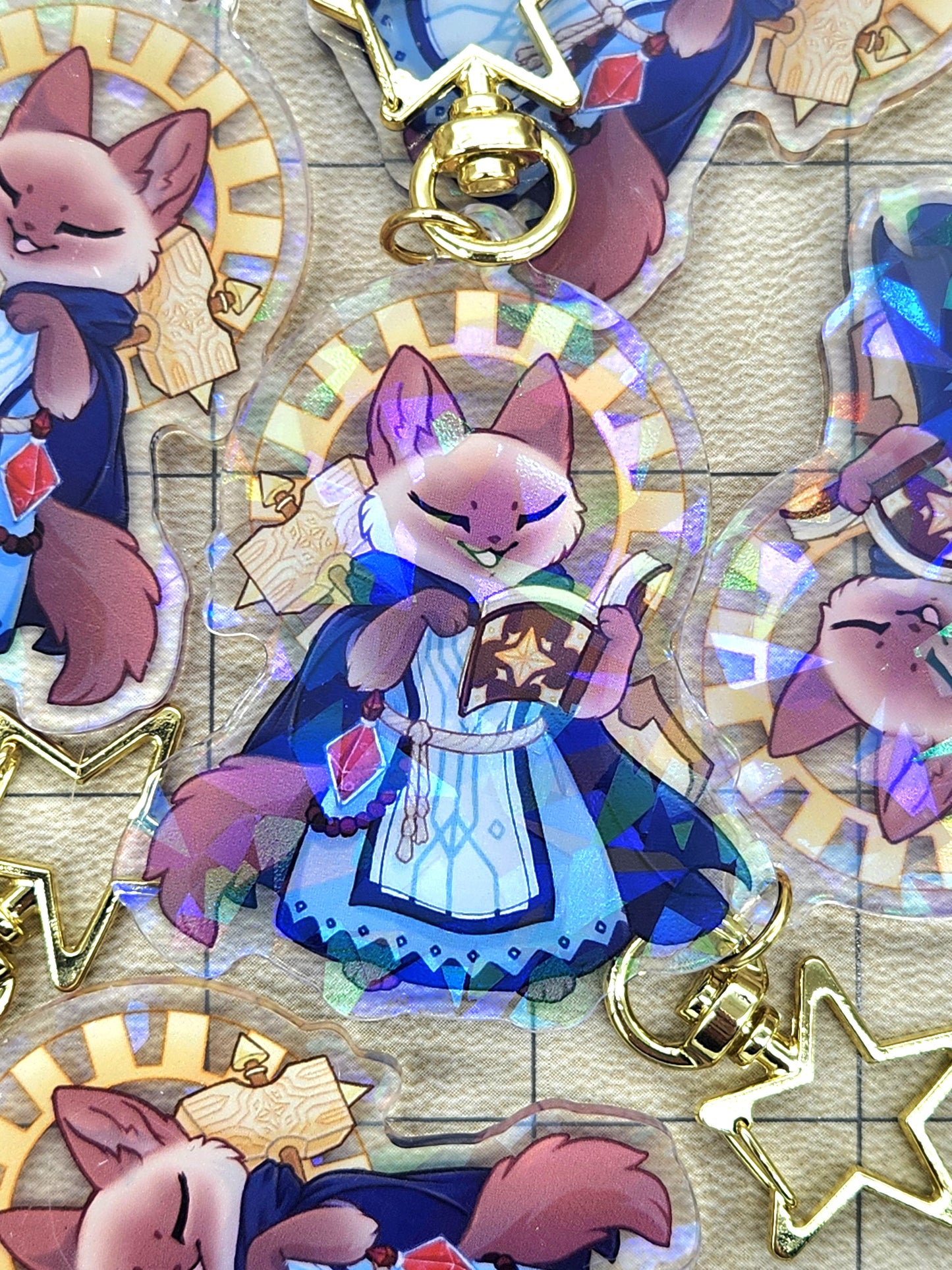 Cleric Acrylic Charm - Whiskers & Watchtowers