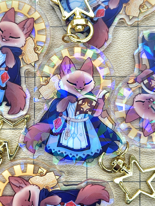 Cleric Acrylic Charm - Whiskers & Watchtowers