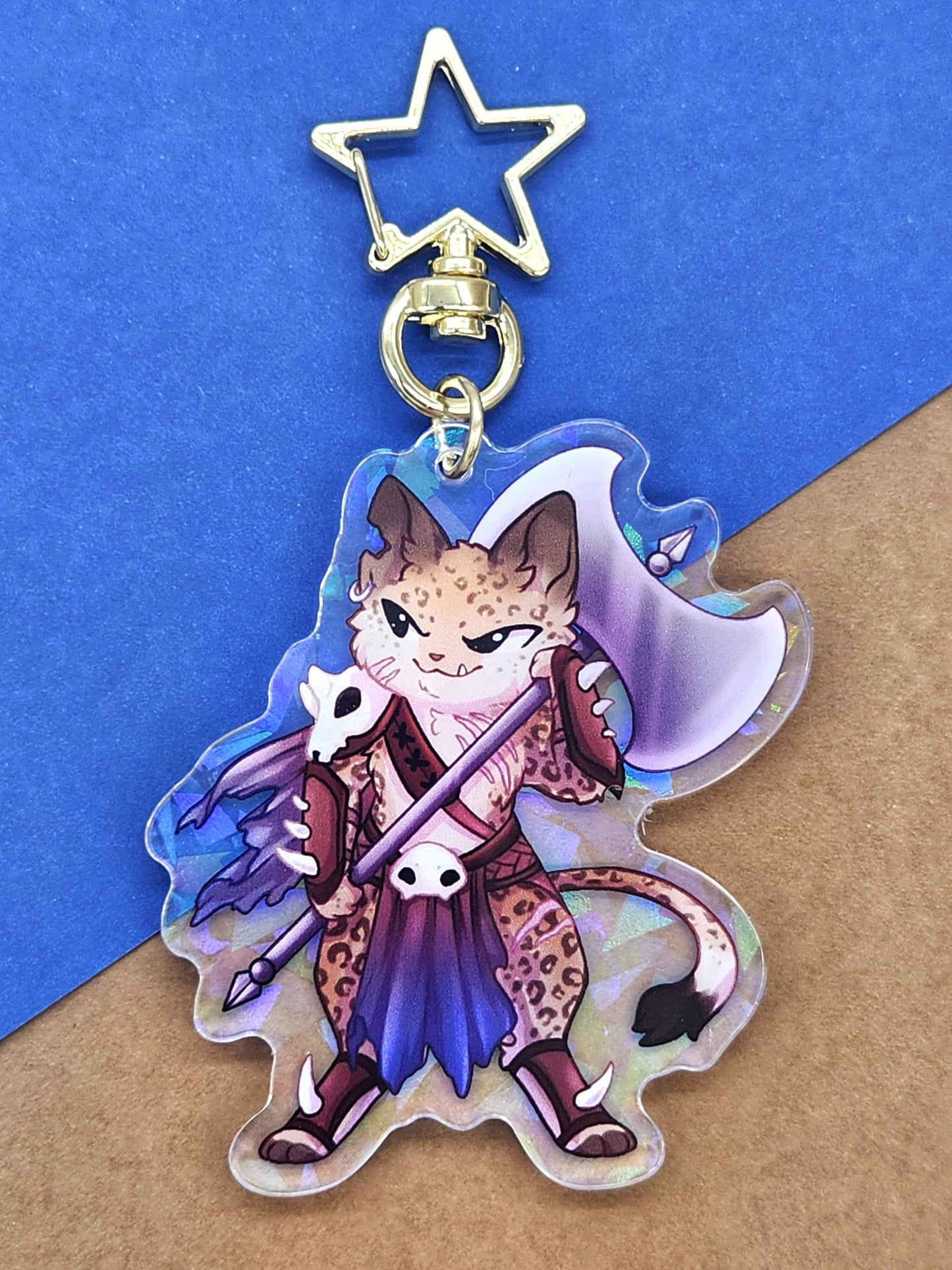 Barbarian Acrylic Charm - Whiskers & Watchtowers