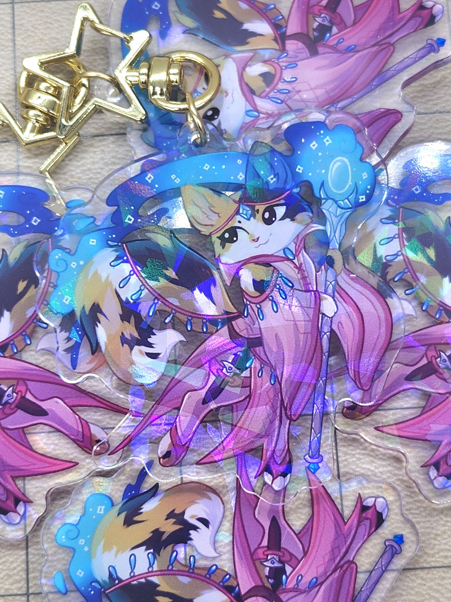 Sorceress Acrylic Charm - Whiskers & Watchtowers