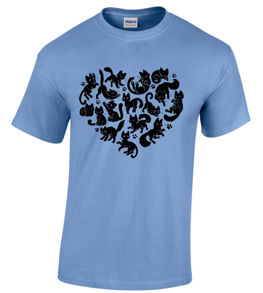 Black Cat Heart - Shirt