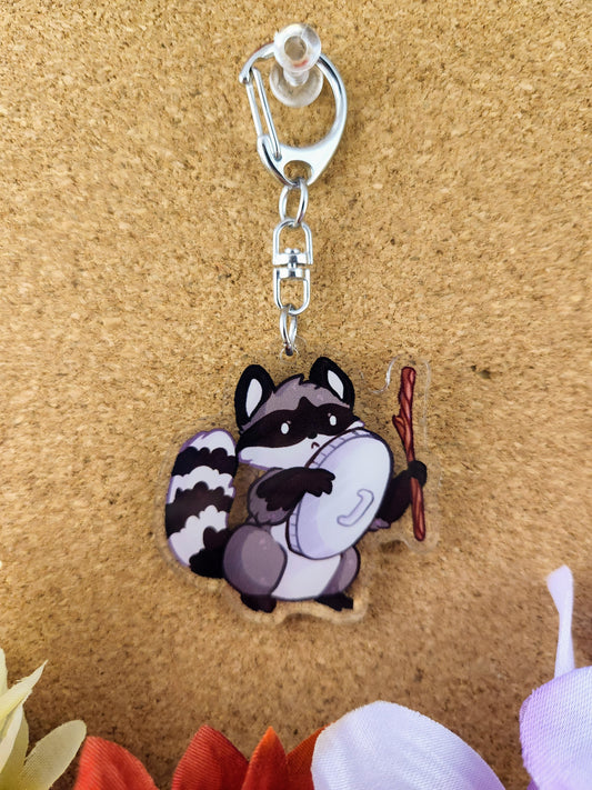 Binlid Boris - Trash Bash Raccoon Charm