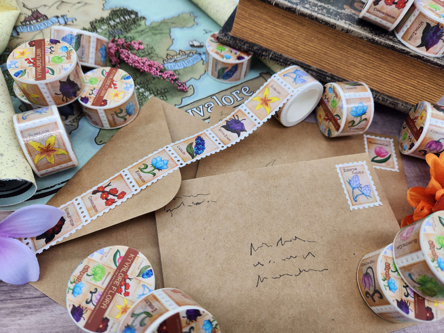 Kyvalore Flora ∙ Stamp Washi Tape