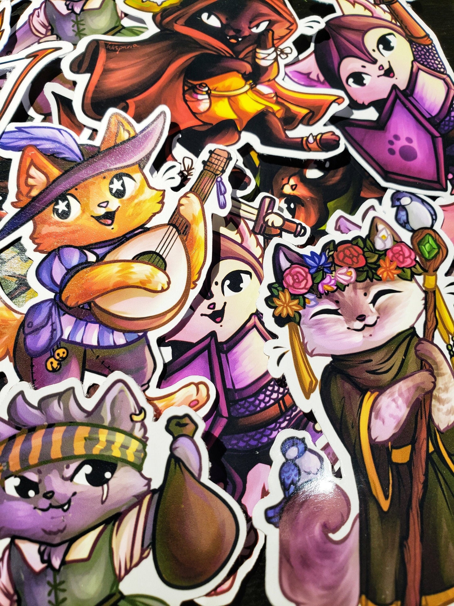 Kitty Quest - RPG Cat Themed Stickers - Old Style