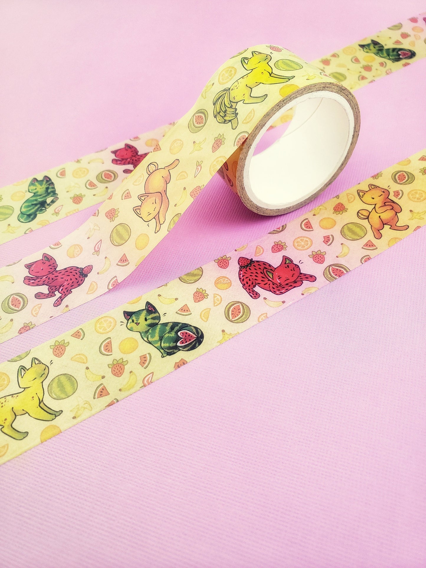 Feline Fruity - Stationary Washi Tape