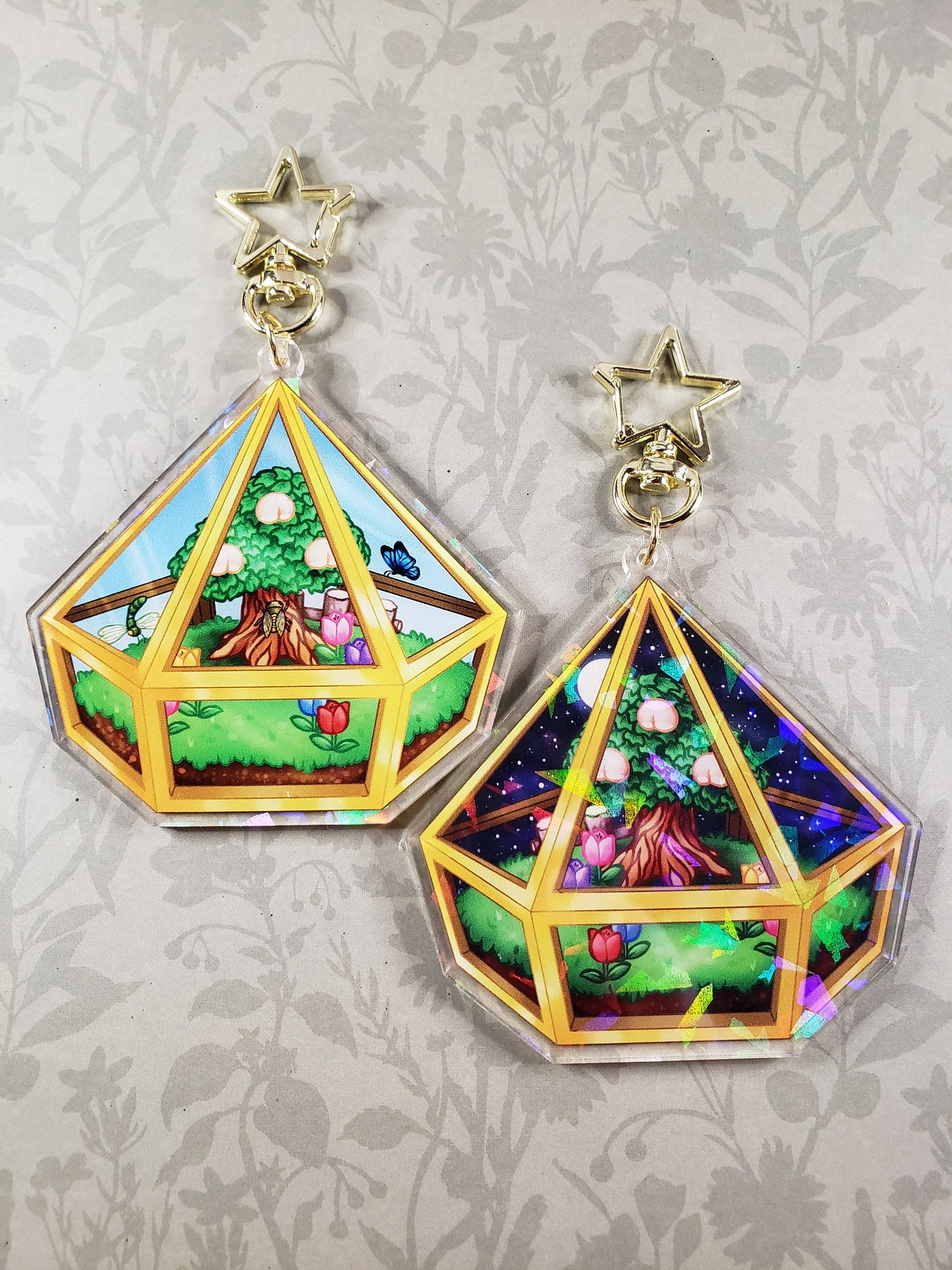 Summer Terrarium - Holo Acrylic Charm