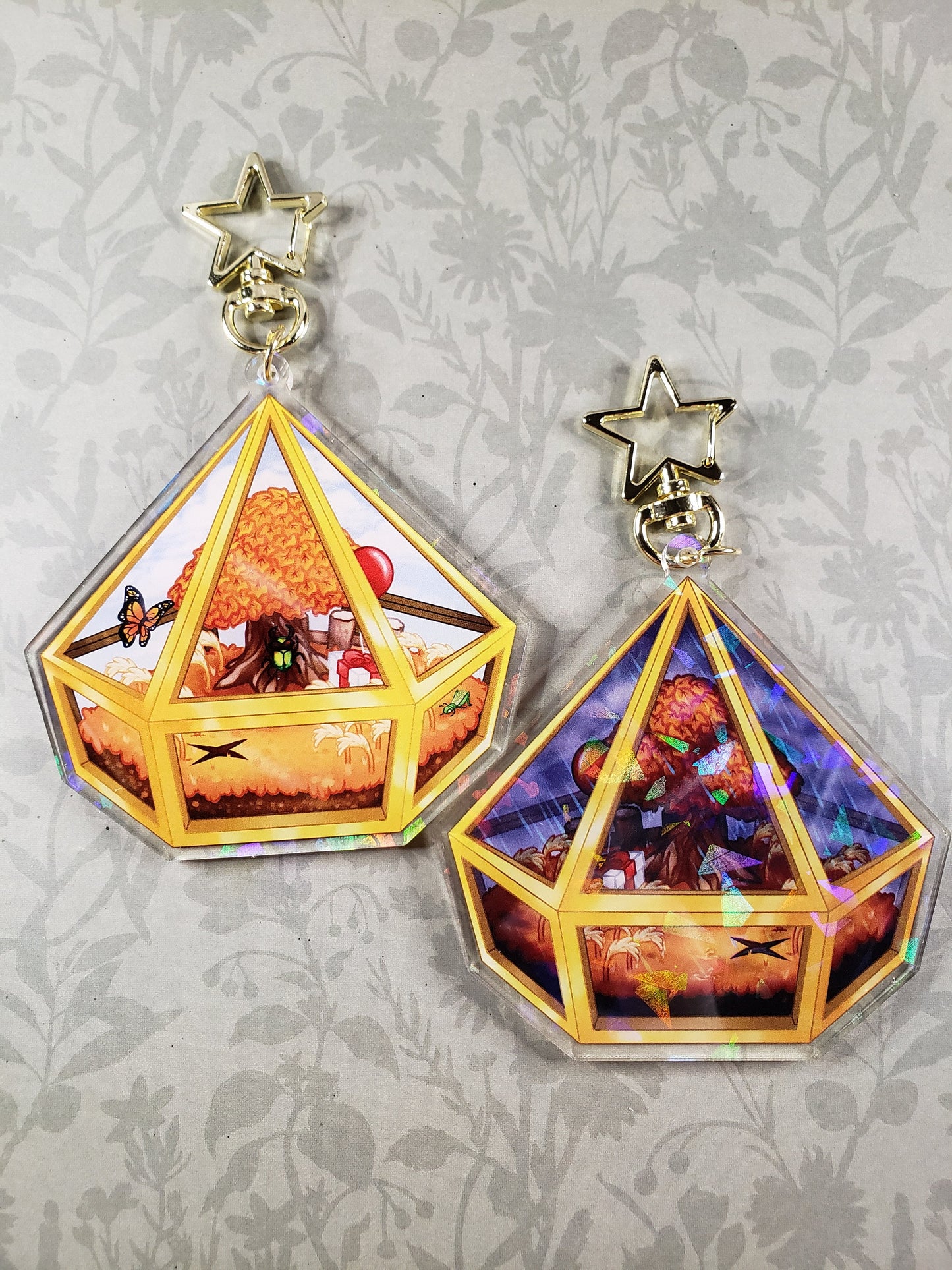 Autumn Terrarium - Holo Acrylic Charm