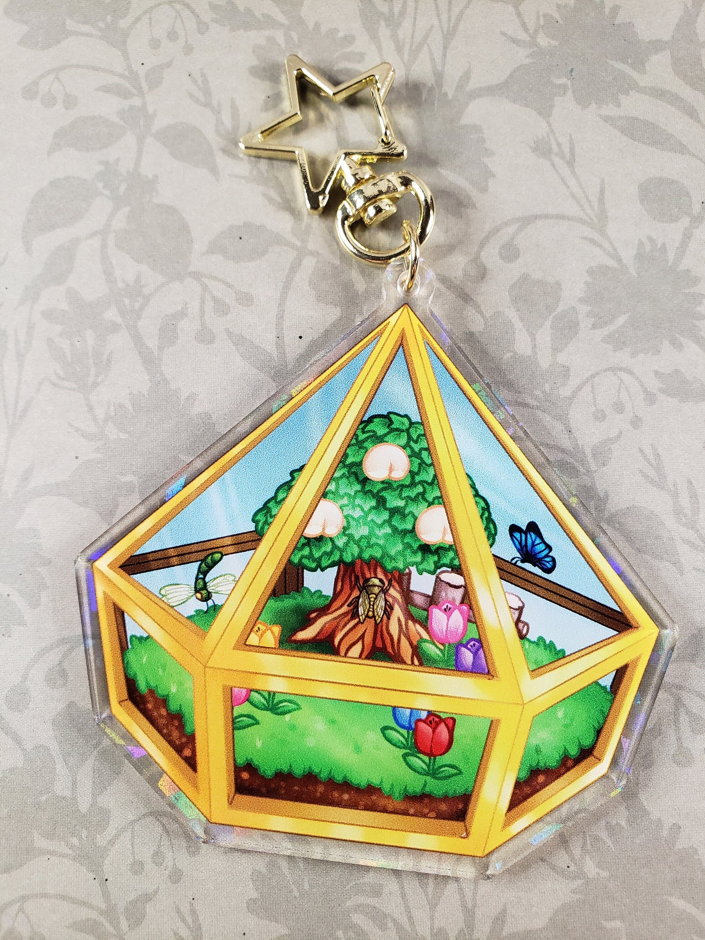 Summer Terrarium - Holo Acrylic Charm