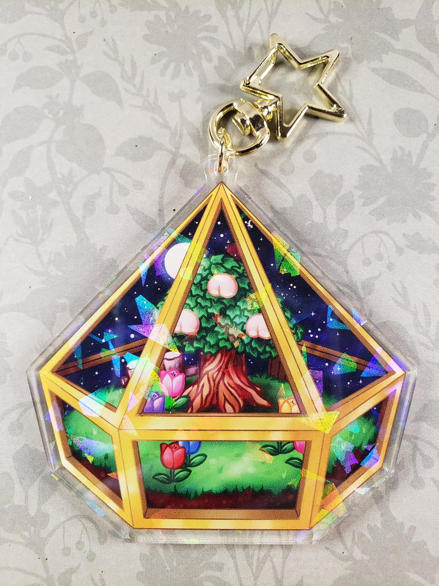 Summer Terrarium - Holo Acrylic Charm