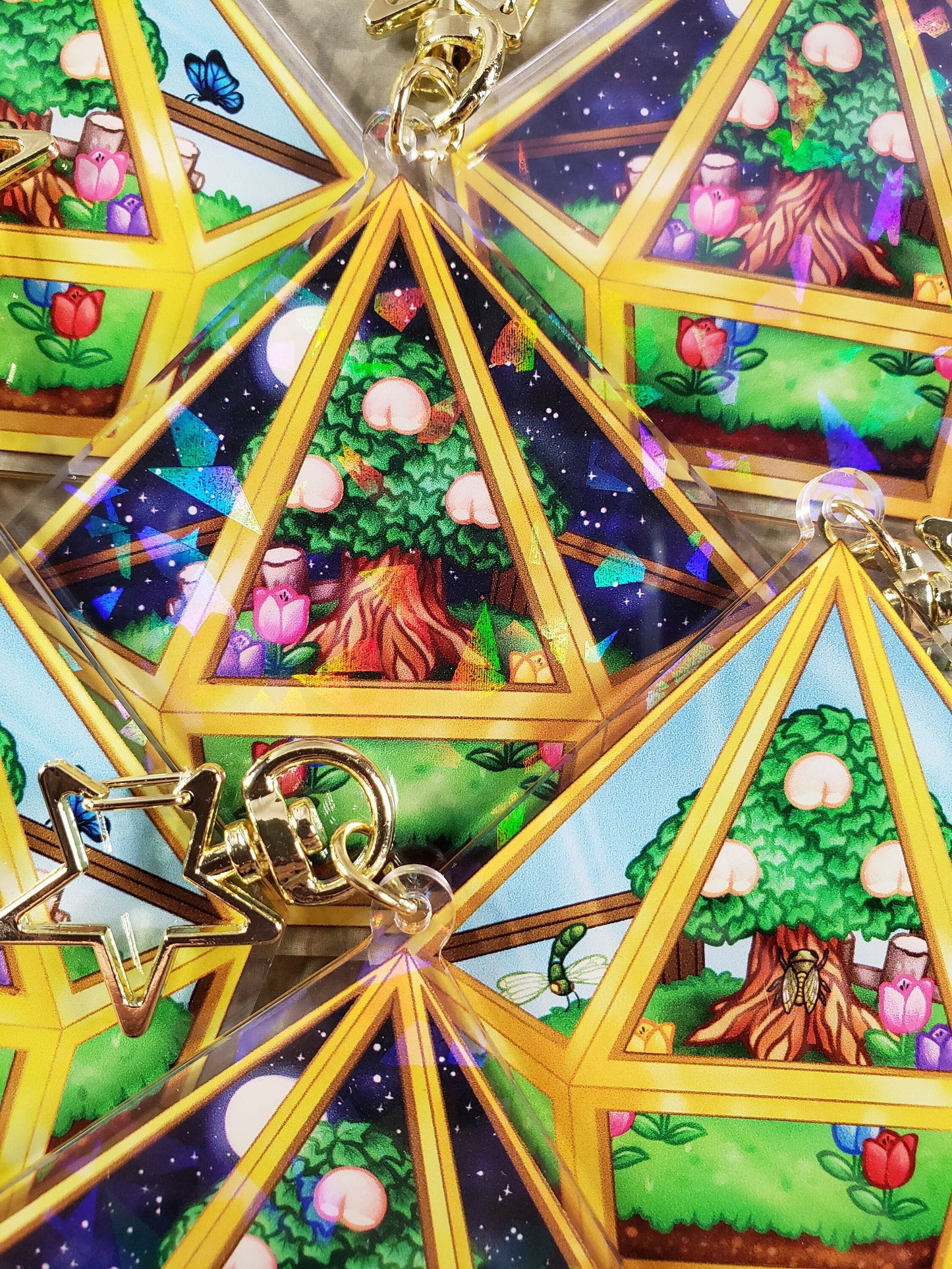 Summer Terrarium - Holo Acrylic Charm