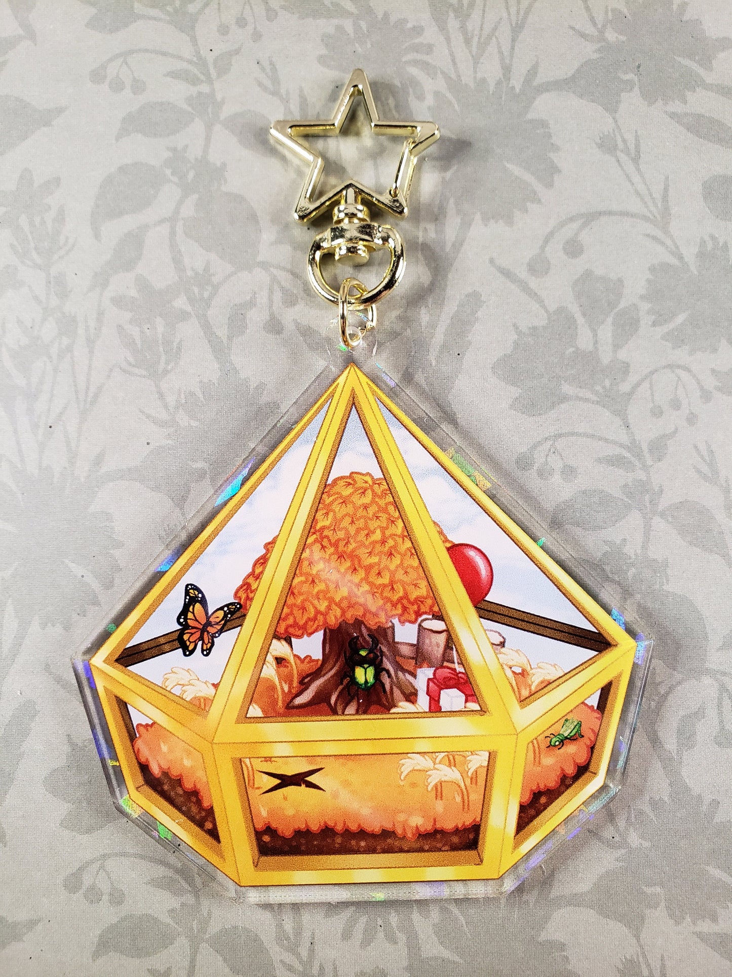 Autumn Terrarium - Holo Acrylic Charm
