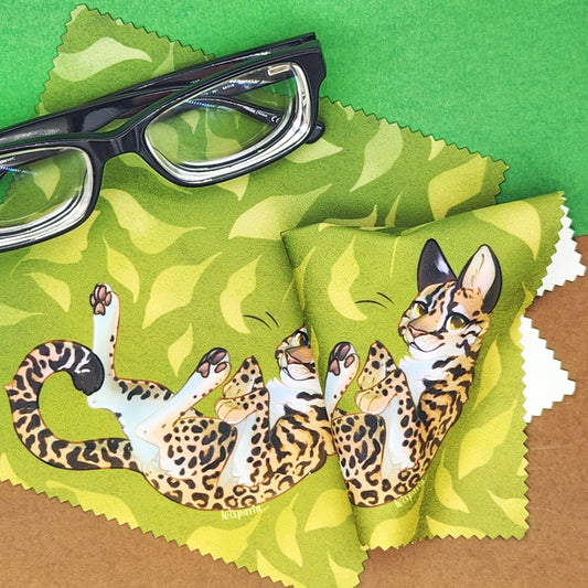 Leopard Cat Microfiber Cloth