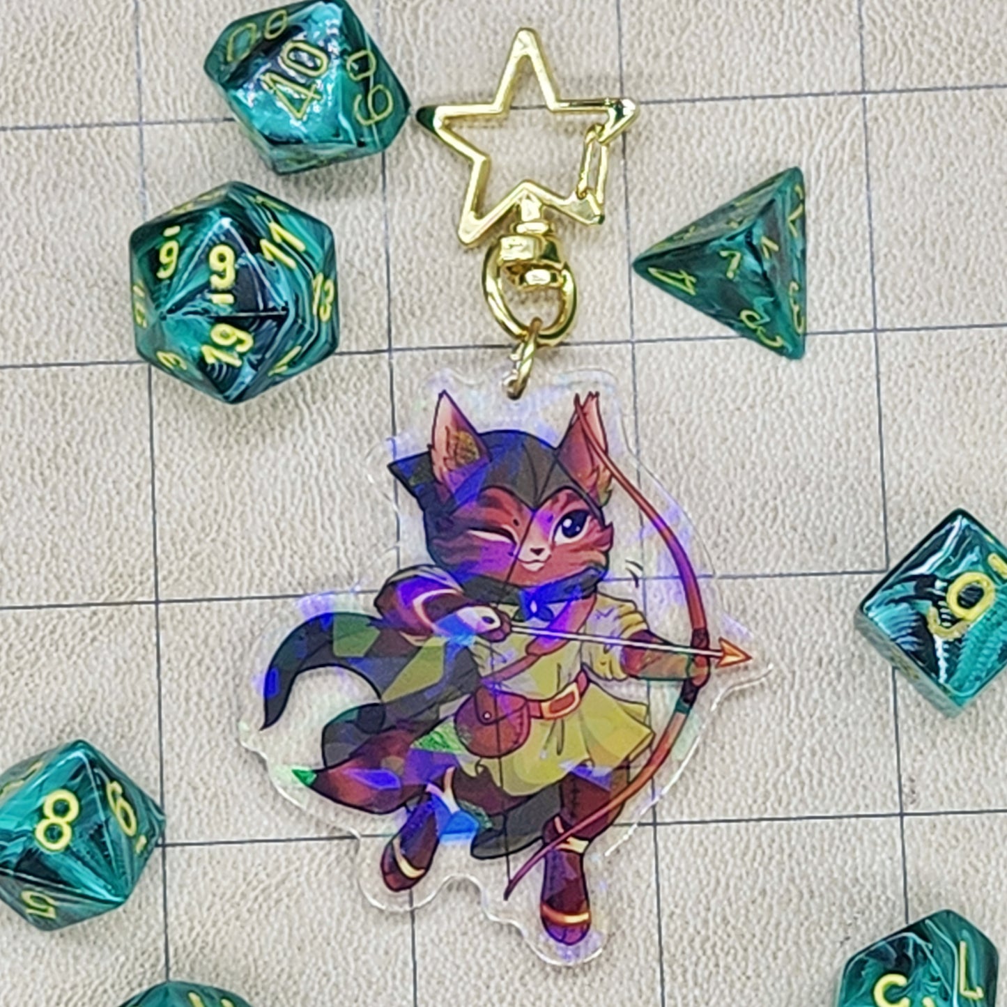 Ranger Acrylic Charm - Whiskers & Watchtowers