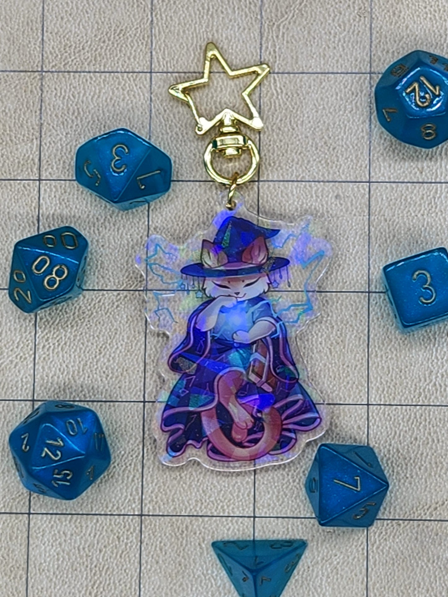 Wizard Acrylic Charm - Whiskers & Watchtowers