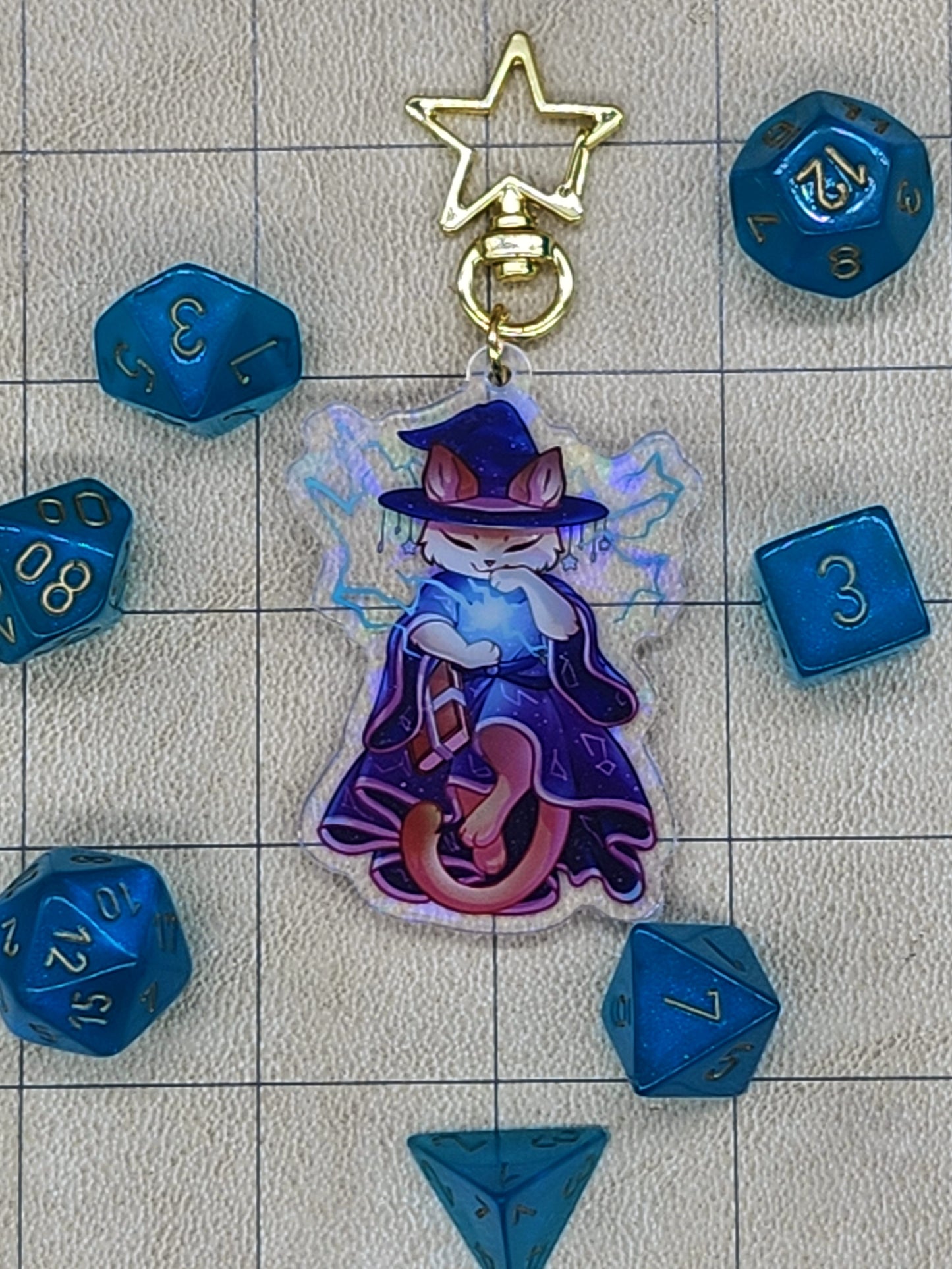 Wizard Acrylic Charm - Whiskers & Watchtowers