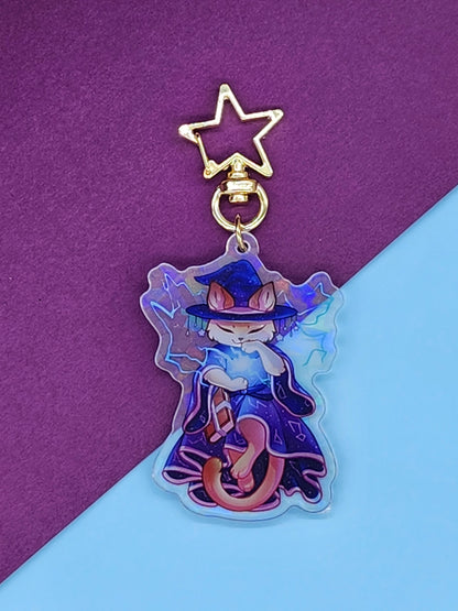 Wizard Acrylic Charm - Whiskers & Watchtowers