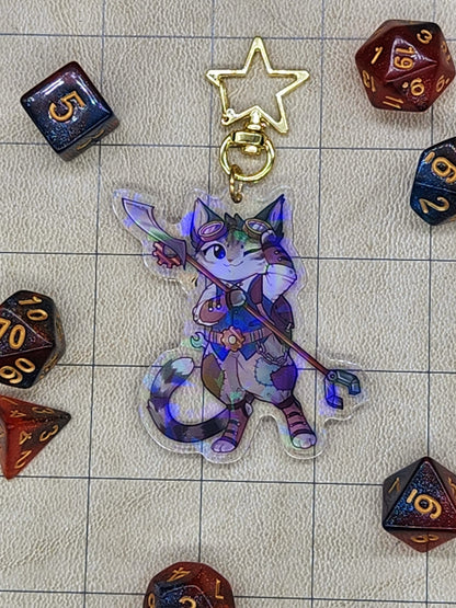 Artificer Acrylic Charm - Whiskers & Watchtowers
