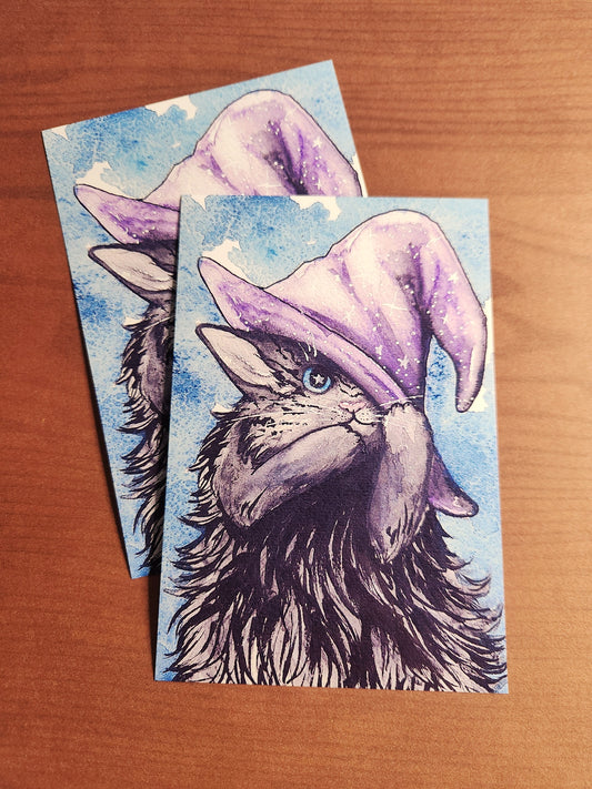 Witchy Whiskers - Mini Print