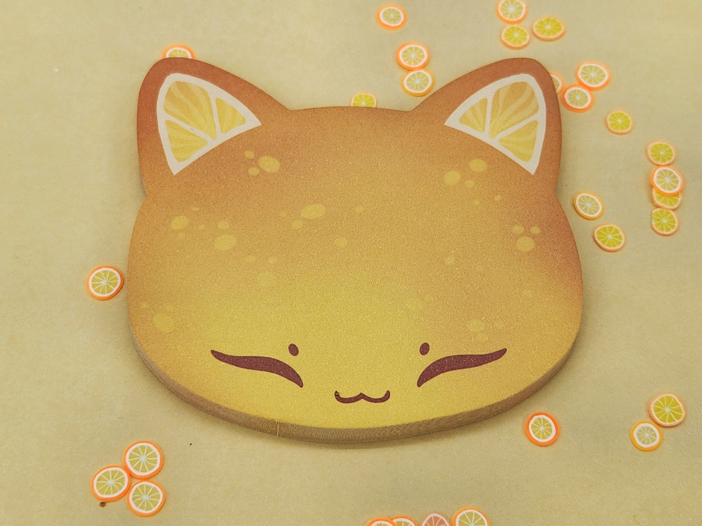 Orange Cat - Feline Fruity Sticky Notes