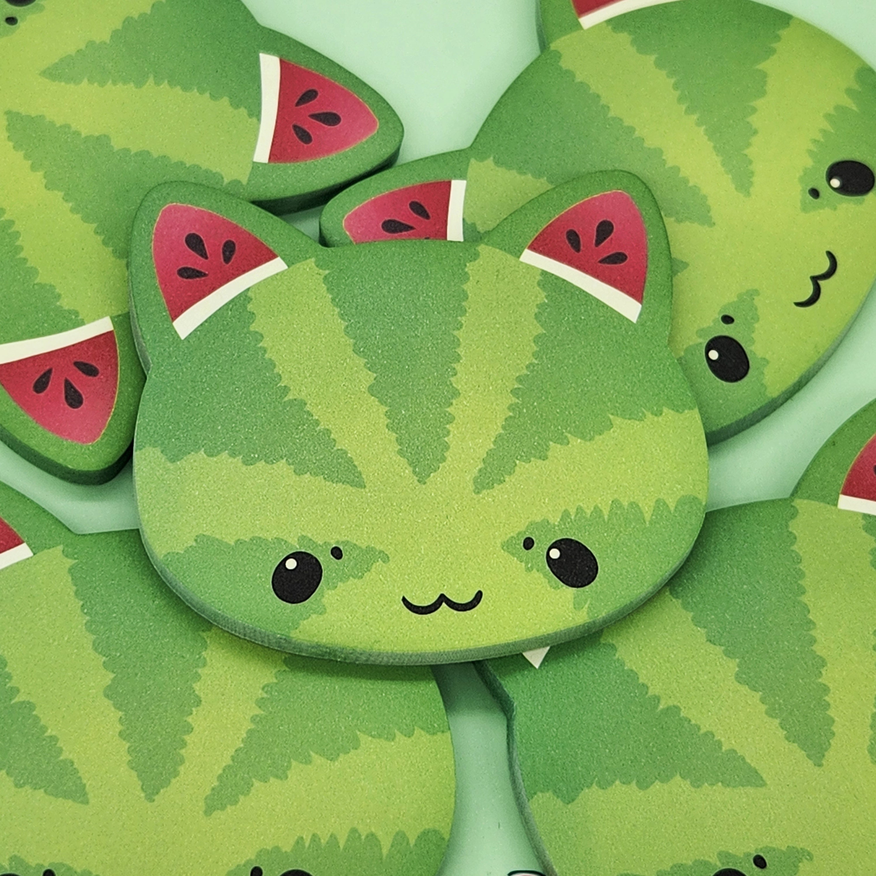 Watermelon Cat - Feline Fruity Sticky Notes – Wisparia