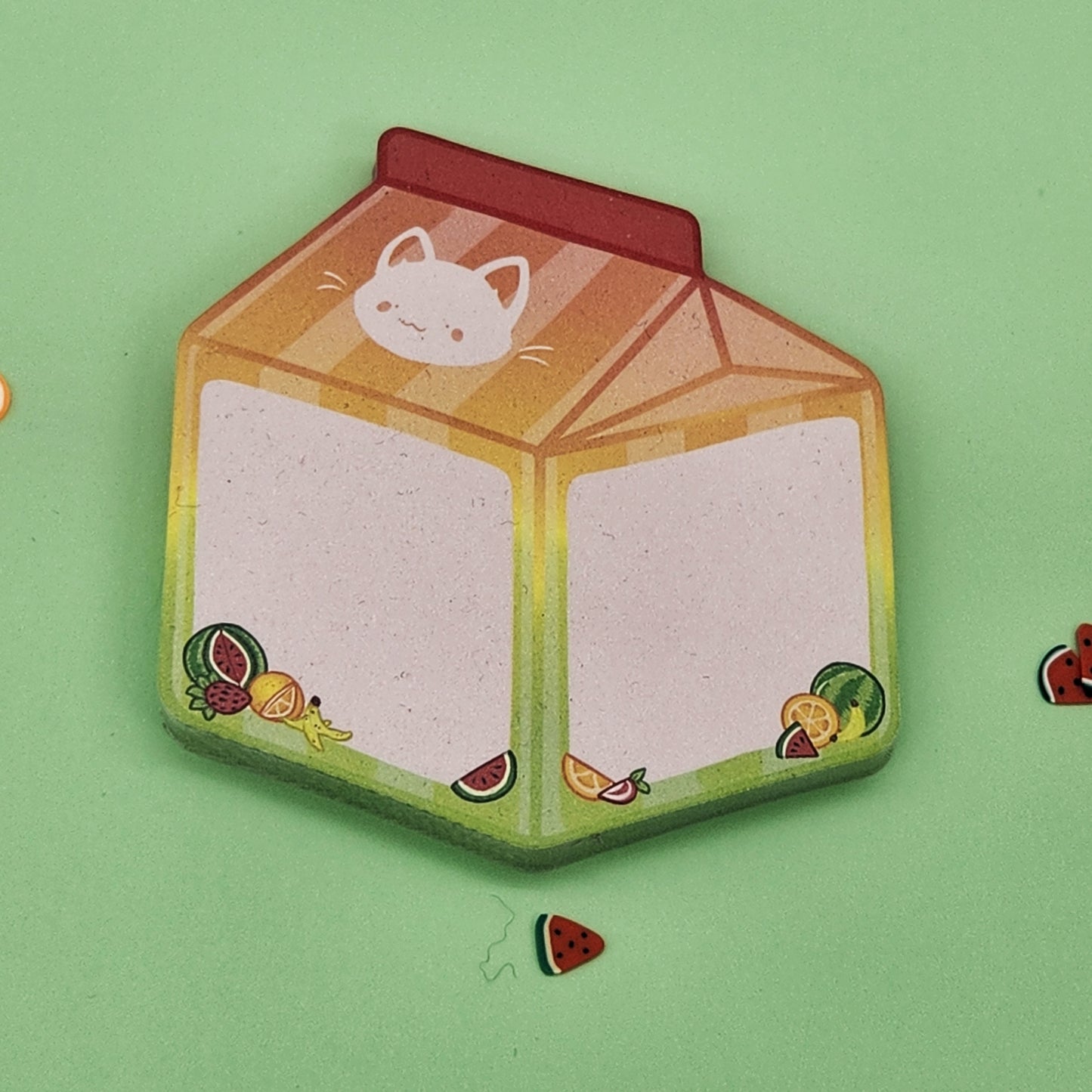 Juice Box - Feline Fruity Sticky Notes