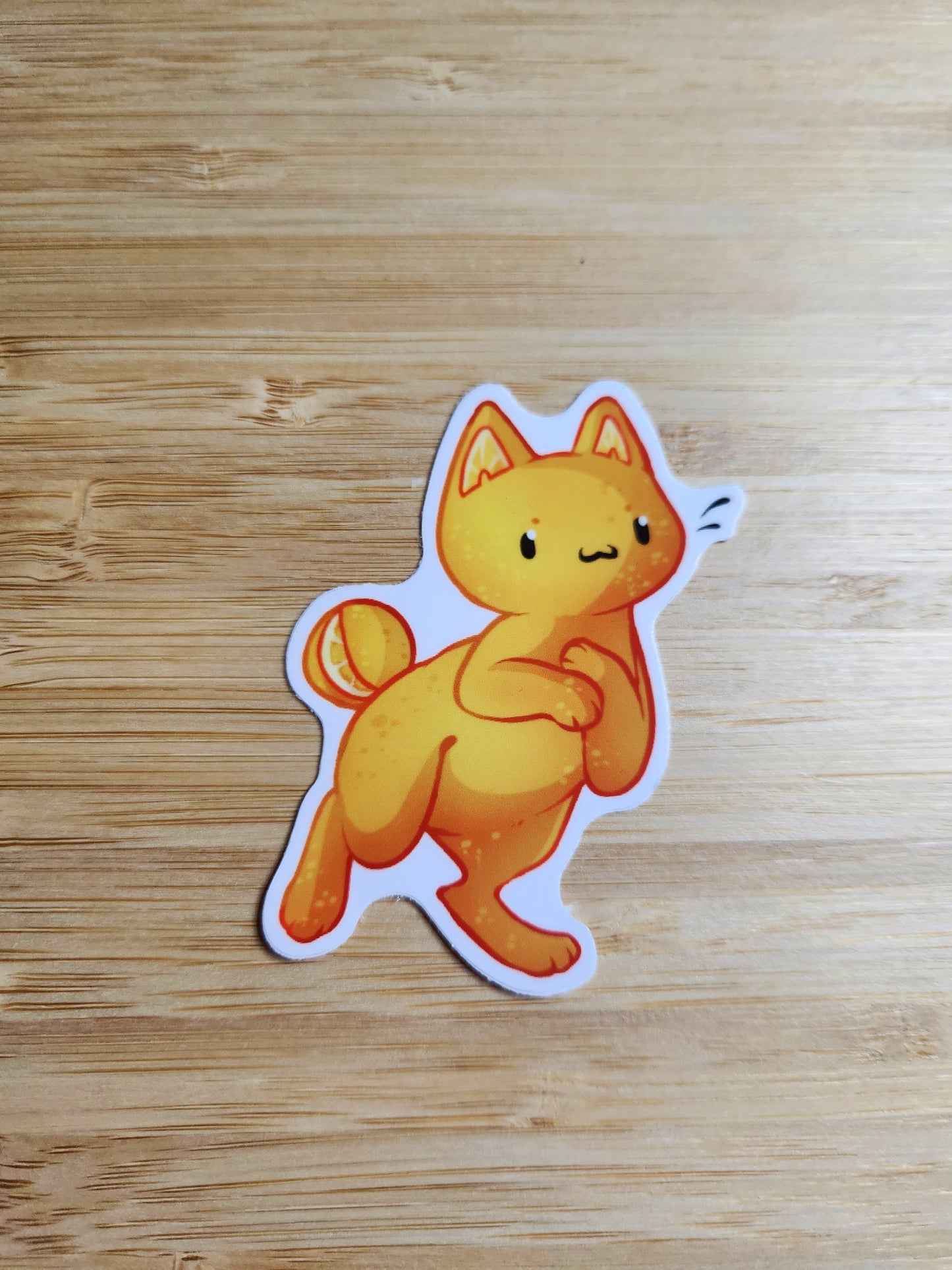 Feline Fruity Orange Cat - Sticker