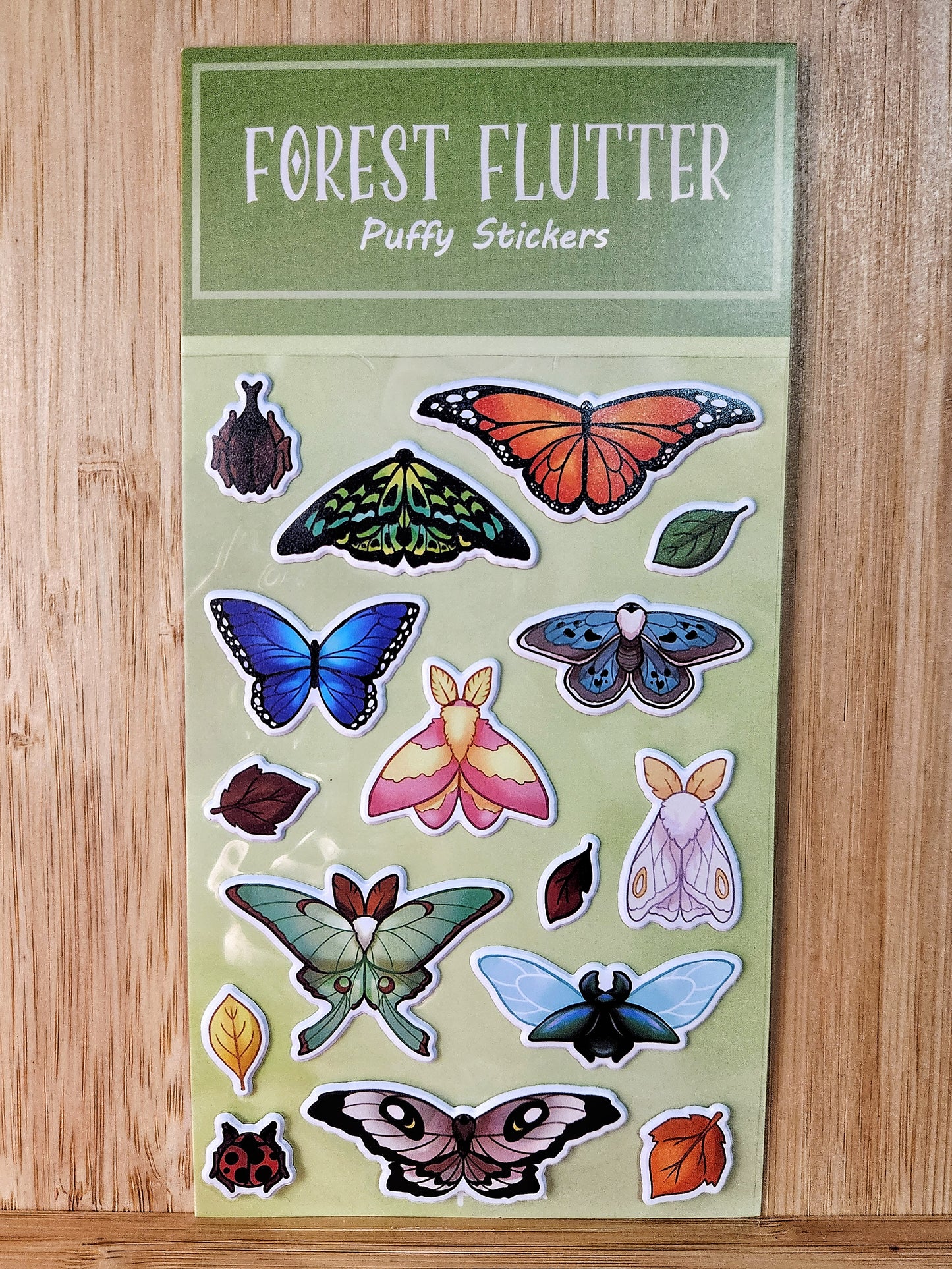 Forest Flutter - Puffy Sticker Sheet