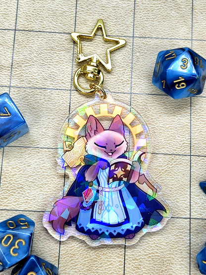 Cleric Acrylic Charm - Whiskers & Watchtowers