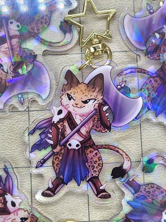 Barbarian Acrylic Charm - Whiskers & Watchtowers