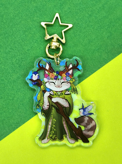 Druid Acrylic Charm - Whiskers & Watchtowers