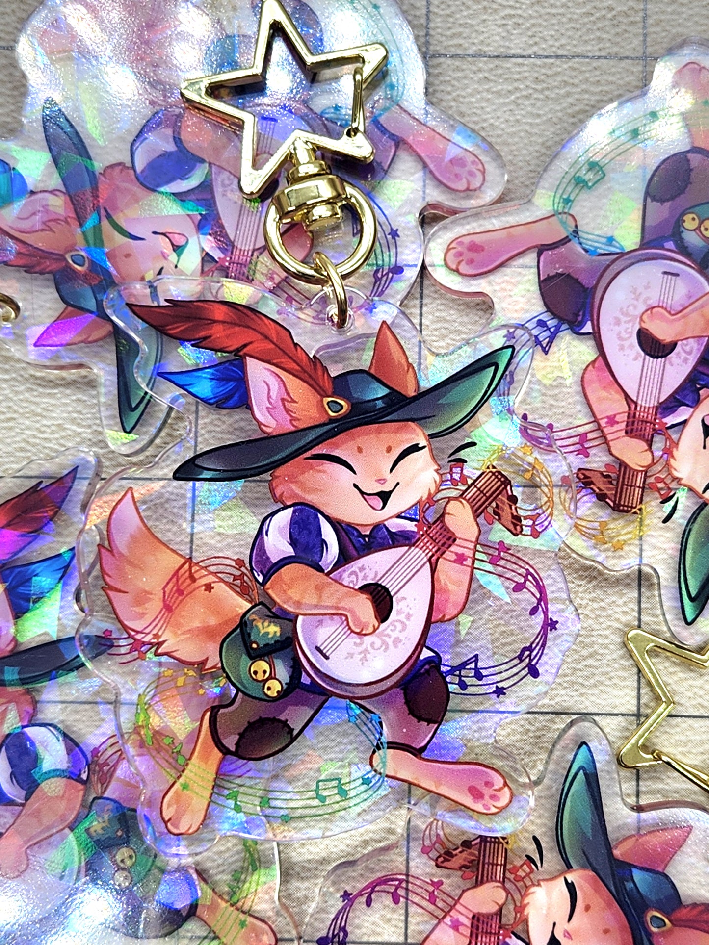 Bard Acrylic Charm - Whiskers & Watchtowers