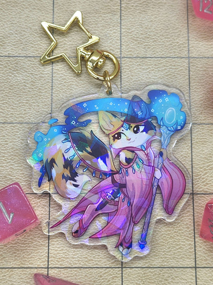 Sorceress Acrylic Charm - Whiskers & Watchtowers