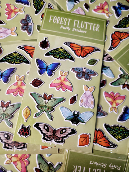 Forest Flutter - Puffy Sticker Sheet