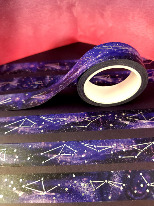 Celestial Skies - Silver Foil Washi Tape