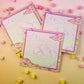 Mini Pixel Pink Skies - 3x3 Memopad