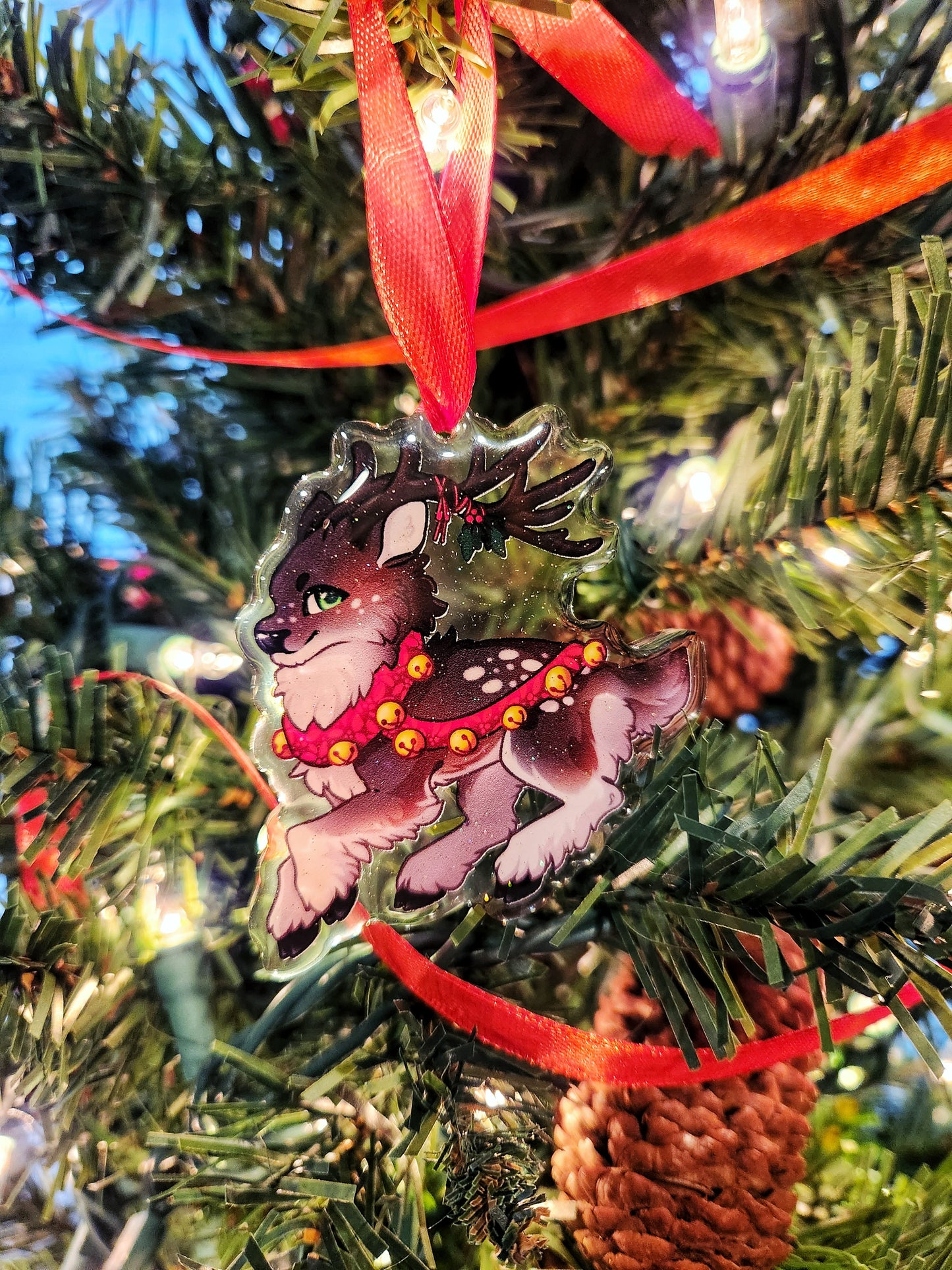 Reindeer Bells - Acrylic Ornament
