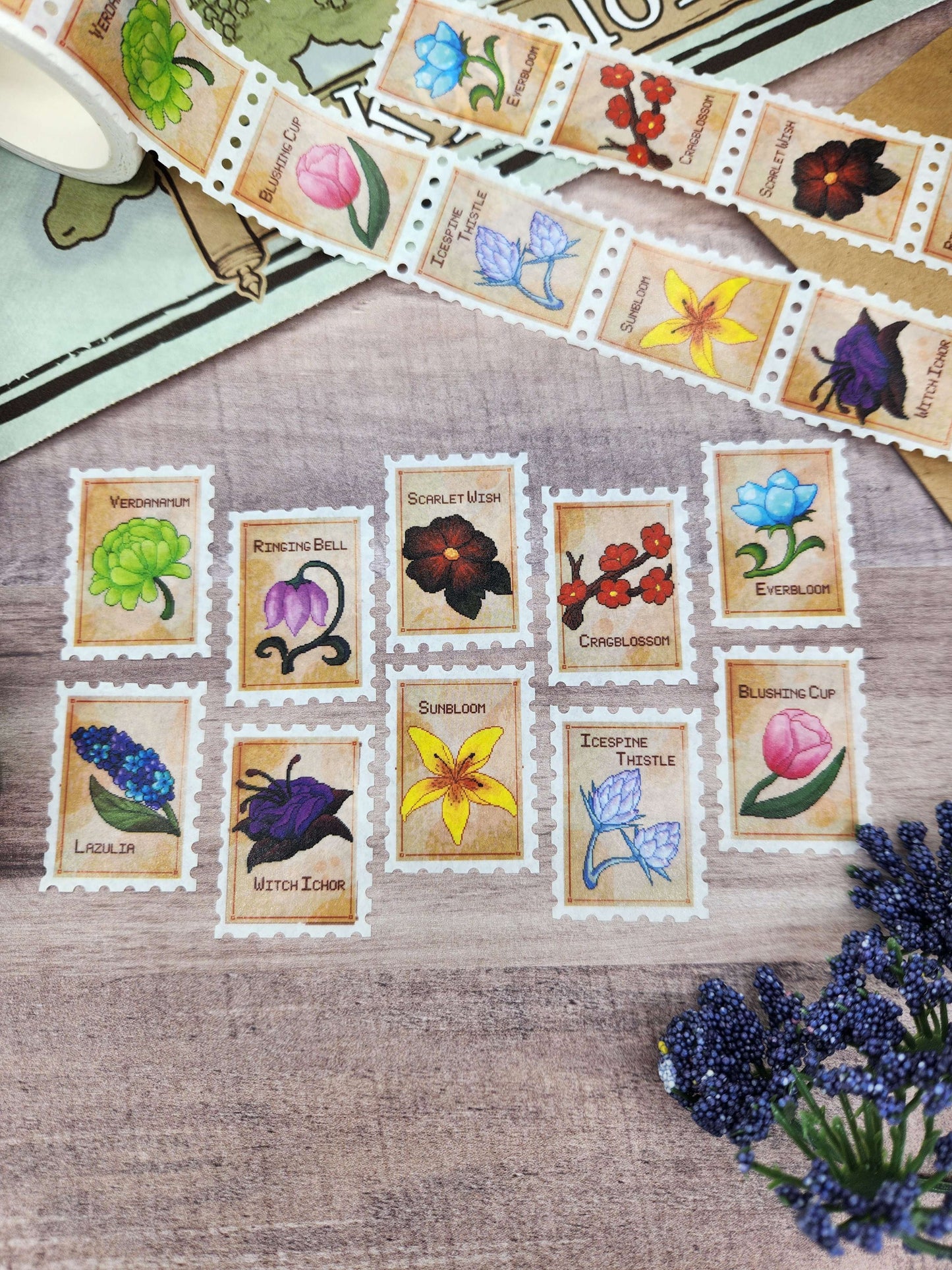 Kyvalore Flora ∙ Stamp Washi Tape