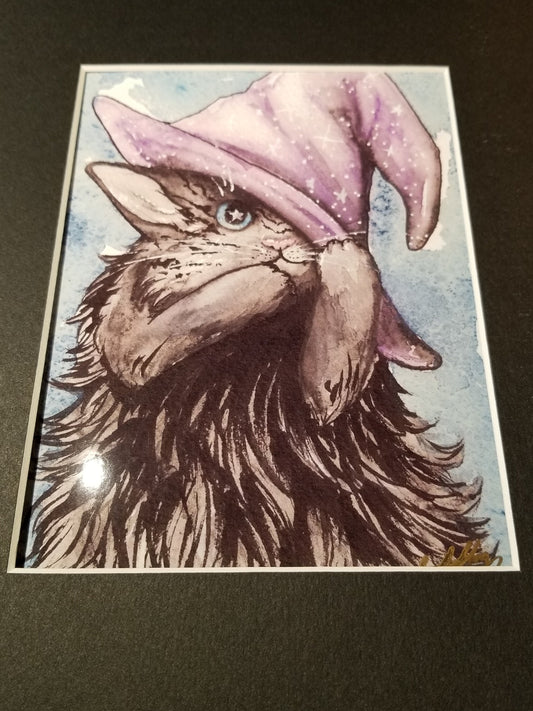 Witchy Whiskers - Mini Print