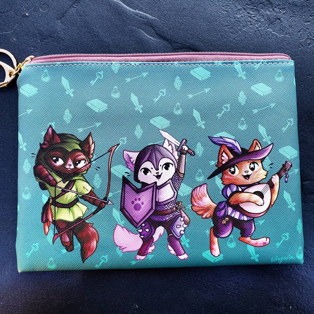 Kitty Quest - RPG Cat Themed Zipper Pouch