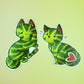Feline Fruity Watermelon Cat - Sticker Duo