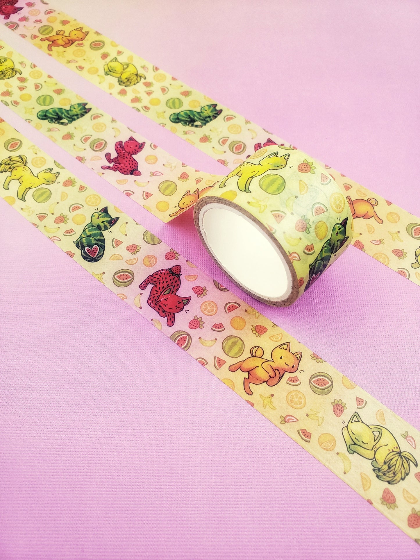Feline Fruity - Stationary Washi Tape