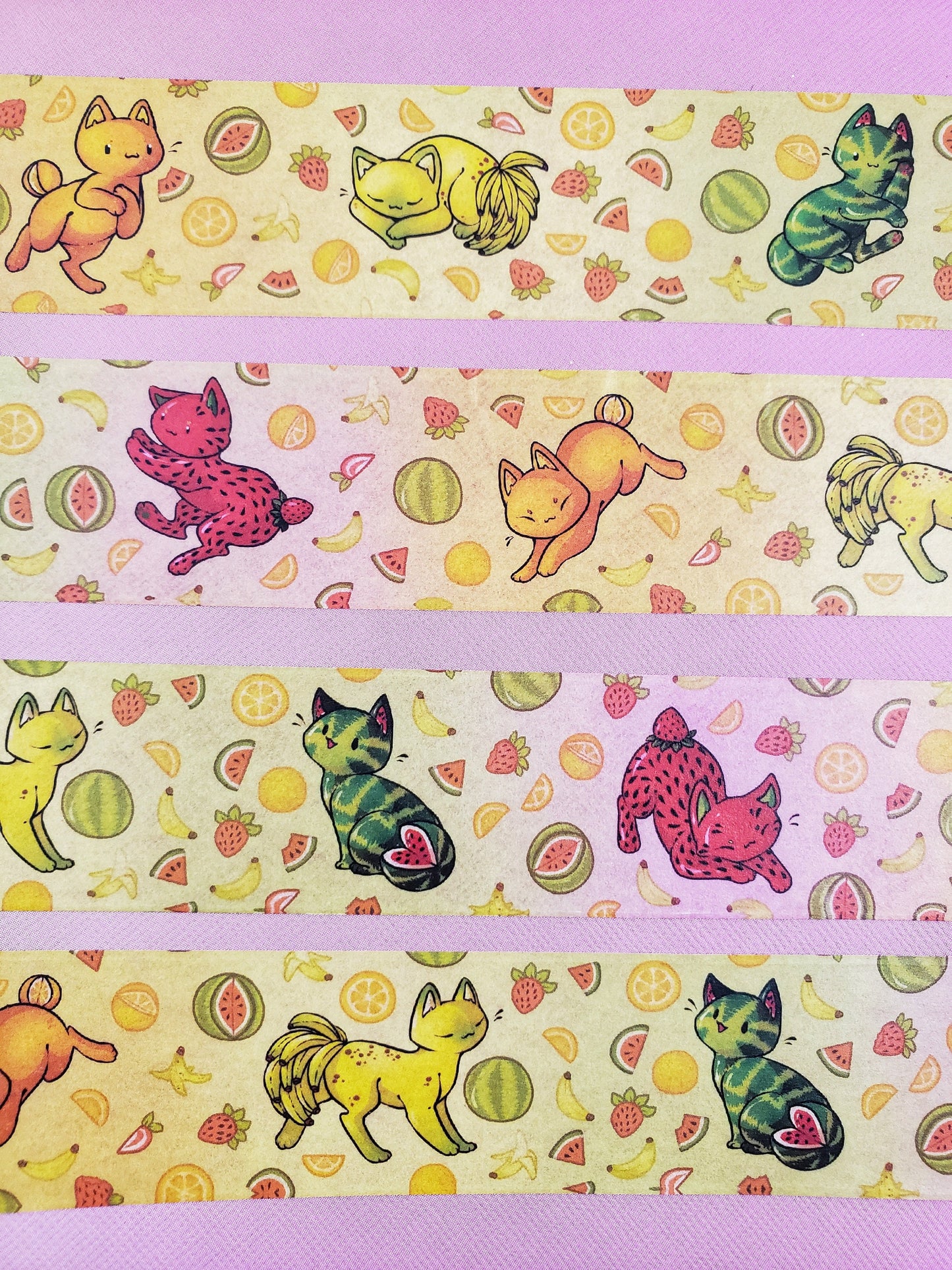 Feline Fruity - Stationary Washi Tape