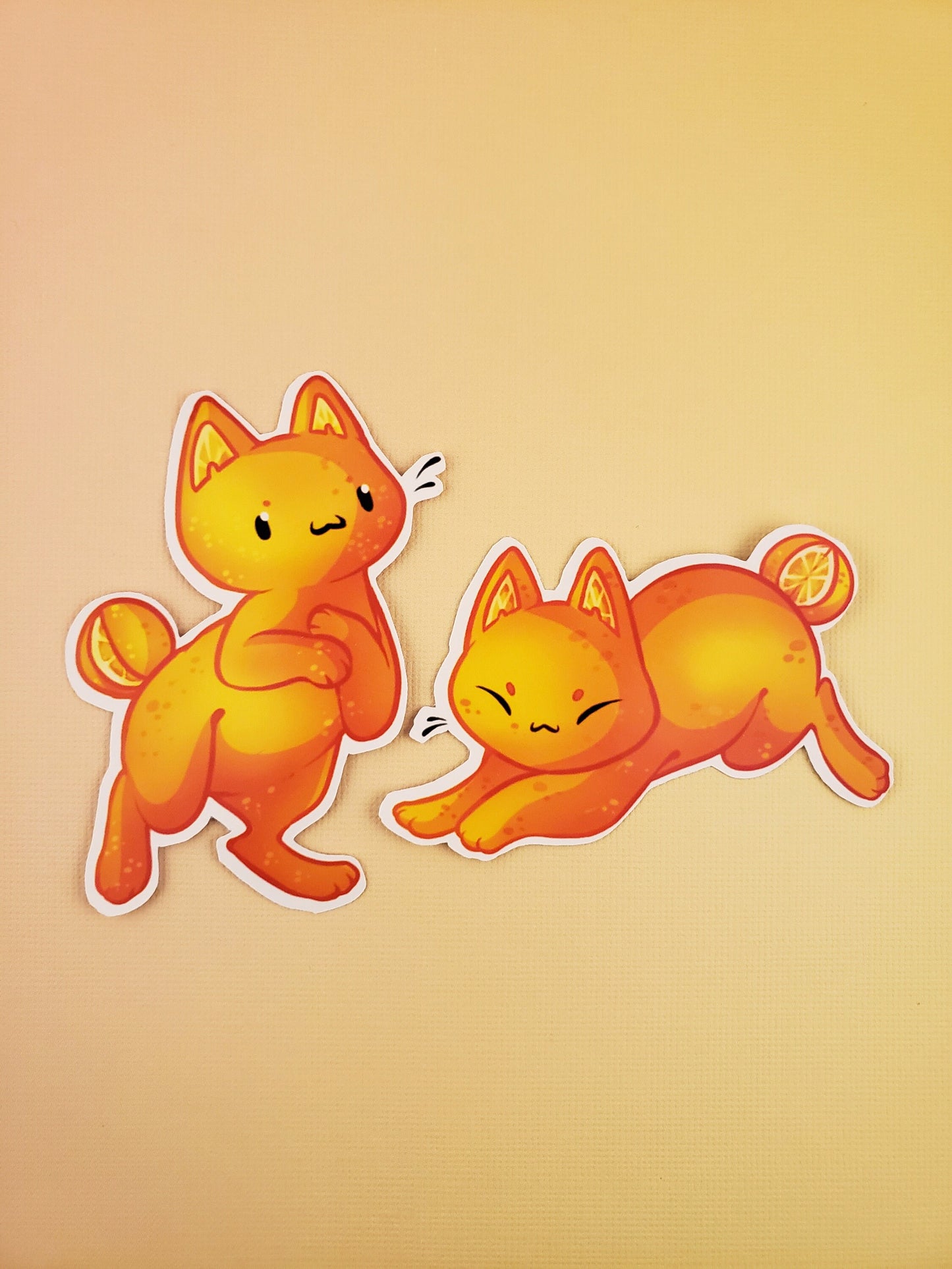 Feline Fruity Orange Cat - Sticker