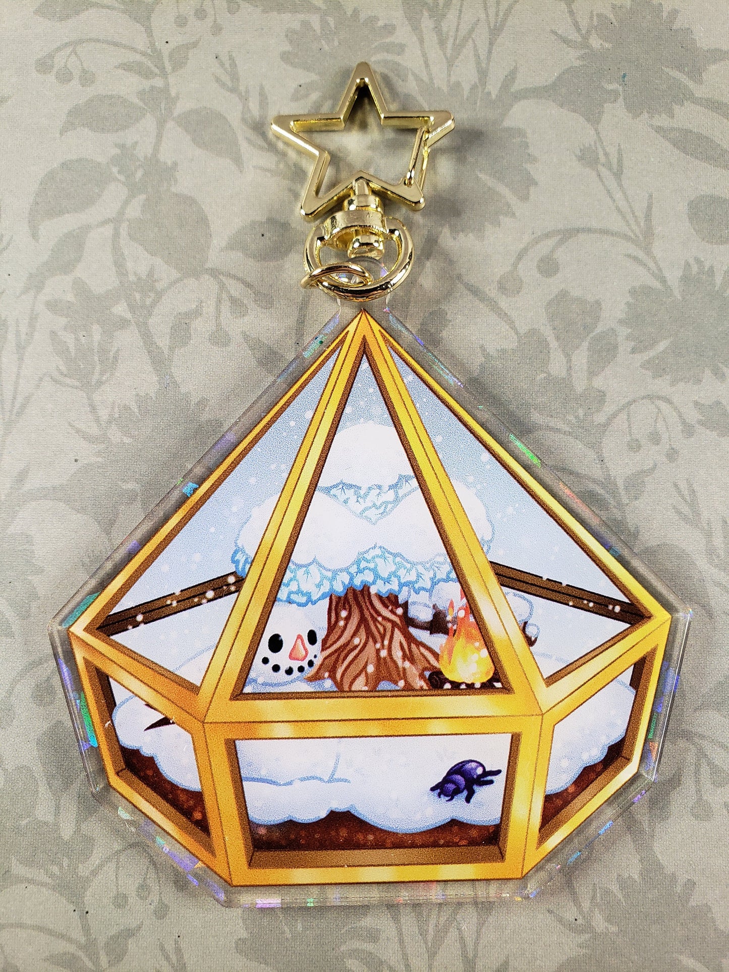 Winter Terrarium - Holo Acrylic Charm