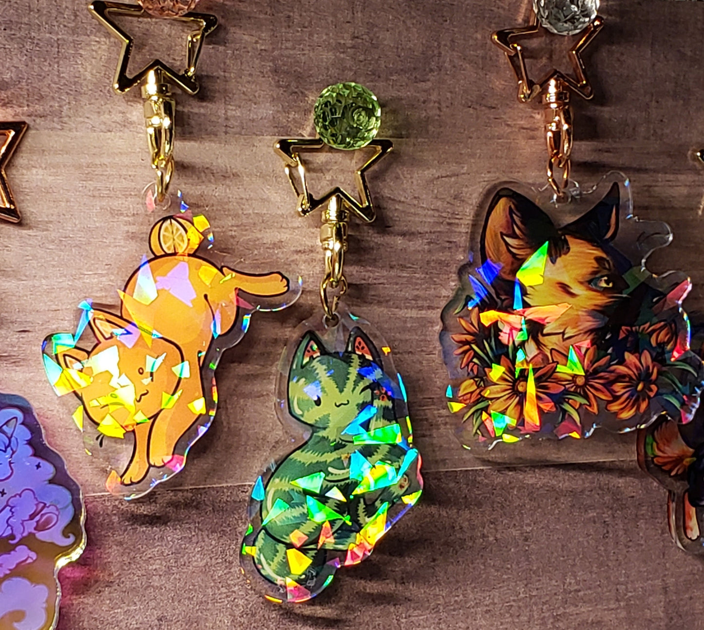 African Wild Dog - Holo Acrylic Charm